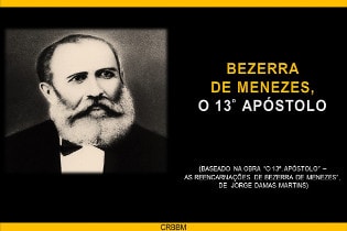 Cartaz com imagem de Bezerra de Menezes