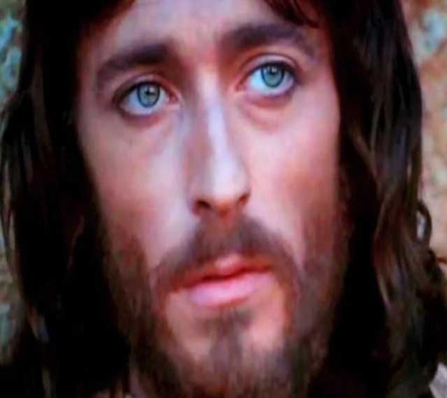 Imagem do rosto de Jesus - filme Jesus de Nazaré