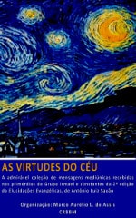 Capa do volume As Virtudes do Céu, org. Marco Aurélio L. de Assis