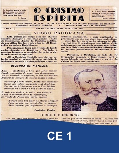 Capa da Edição 01 de O Cristão Espírita