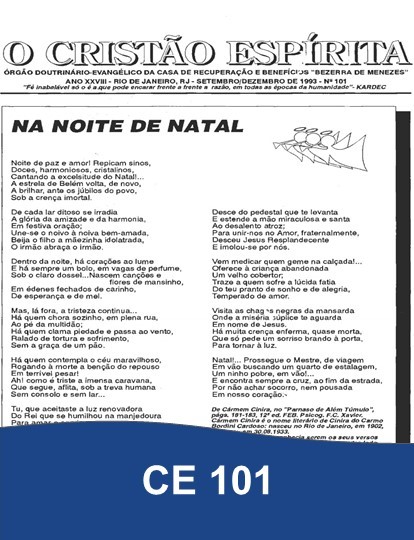 Capa da Edição 101 de O Cristão Espírita
