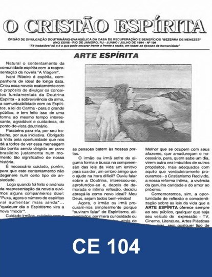 Capa da Edição 104 de O Cristão Espírita