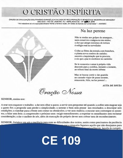 Capa da Edição 109 de O Cristão Espírita