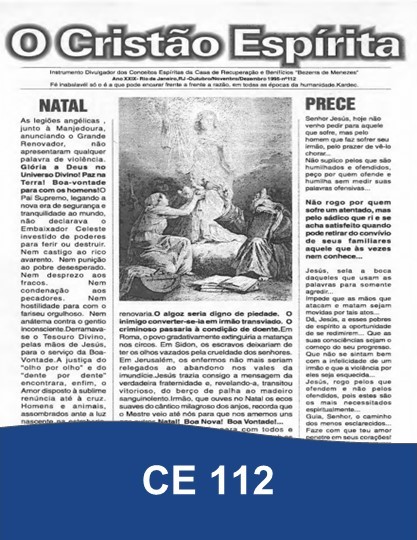 Capa da Edição 112 de O Cristão Espírita