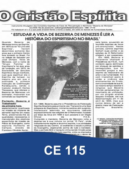 Capa da Edição 115 de O Cristão Espírita