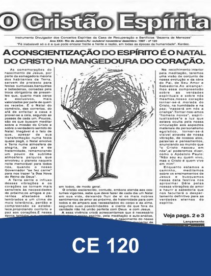 Capa da Edição 120 de O Cristão Espírita