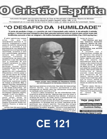Capa da Edição 121 de O Cristão Espírita