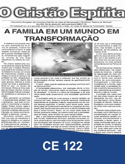 Capa da Edição 122 de O Cristão Espírita