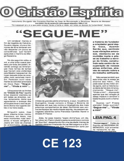 Capa da Edição 123 de O Cristão Espírita