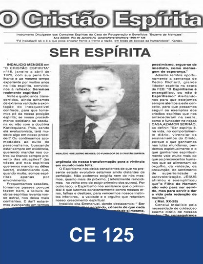 Capa da Edição 125 de O Cristão Espírita
