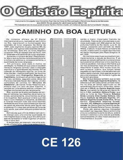 Capa da Edição 126 de O Cristão Espírita