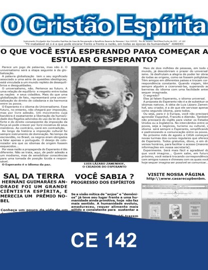 Capa da Edição 142 de O Cristão Espírita