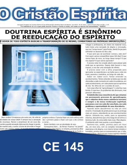 Capa da Edição 145 de O Cristão Espírita