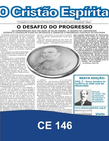 Capa da Edição 146 de O Cristão Espírita