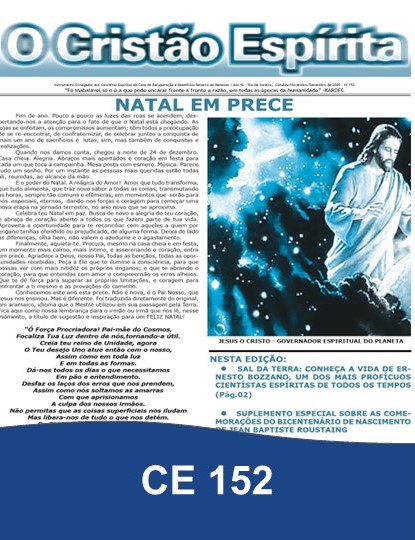 Capa da Edição 152 de O Cristão Espírita