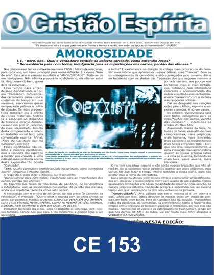 Capa da Edição 153 de O Cristão Espírita