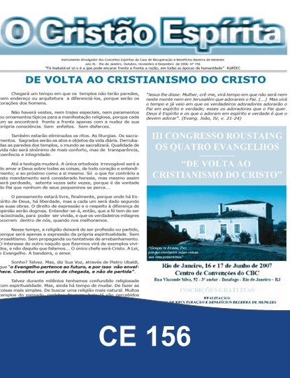 Capa da Edição 156 de O Cristão Espírita