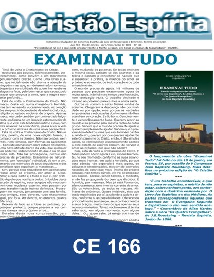 Capa da Edição 166 de O Cristão Espírita