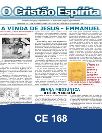 Capa da Edição 168 de O Cristão Espírita