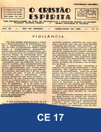Capa da Edição 17 de O Cristão Espírita