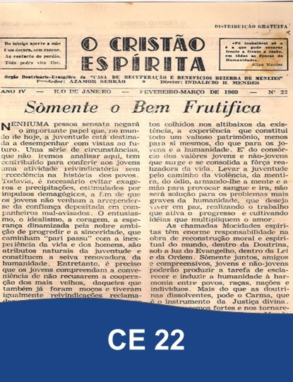 Capa da Edição 22 de O Cristão Espírita