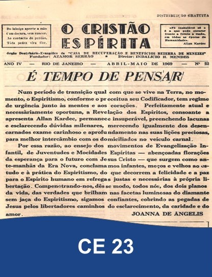 Capa da Edição 23 de O Cristão Espírita