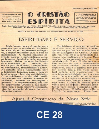 Capa da Edição 28 de O Cristão Espírita