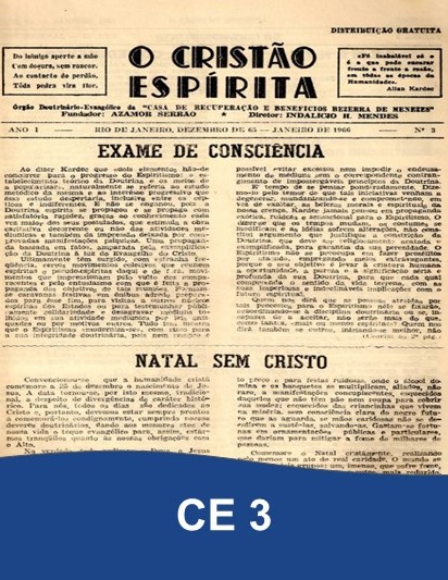 Capa da Edição 03 de O Cristão Espírita