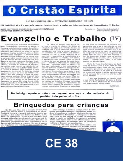 Capa da Edição 38 de O Cristão Espírita