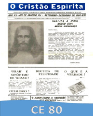 Capa da Edição 80 de O Cristão Espírita