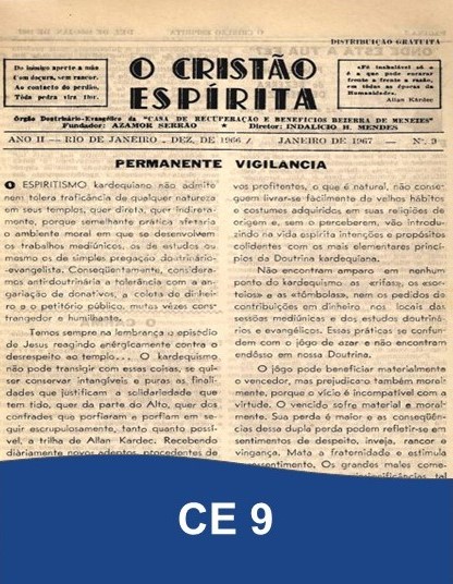 Capa da Edição 09 de O Cristão Espírita