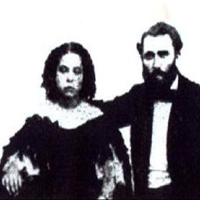 Bezerra de Menezes e sua segunda esposa, Cândida Augusta Lacerda Machado