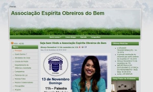 Link para o site da Associação Espírita Obreiros do Bem