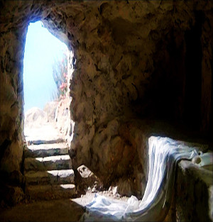 Foto-ilustração do túmulo de Jesus