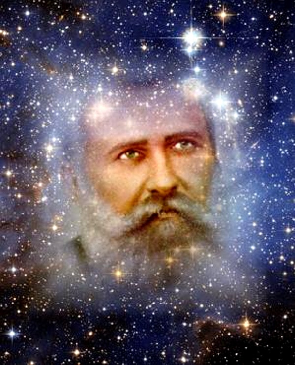 Ilustração sobre retrato de Bezerra de Menezes