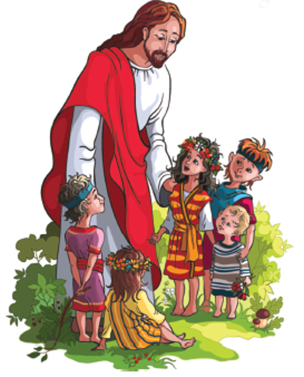 Ilustração - Jesus e as Crianças