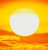 Ilustração de sol nascente