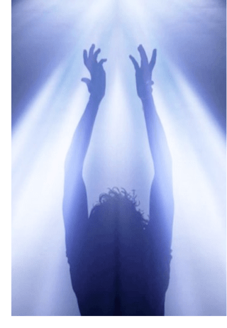 Ilustração de alguém em ato de prece